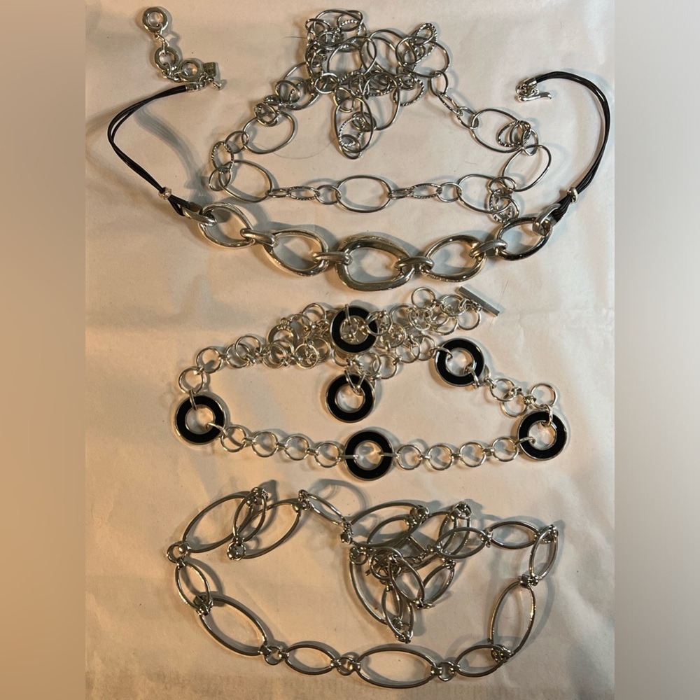 4 Chunky Silver Chains